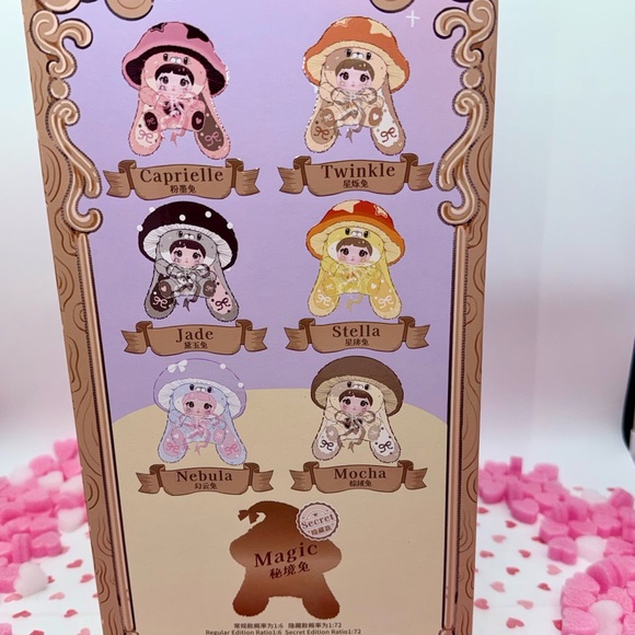 Nommi Mushroom Hat 400% Plush Doll Caprielle | Kawaii Designer Toy Blind Box π - Picture 7 of 7